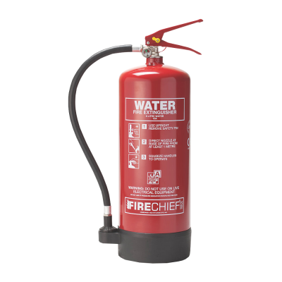 Water Fire Extinguisher on transparent background